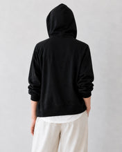 画像をギャラリービューアに読み込む, Short drape hoodie
