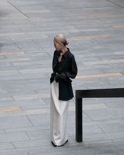 画像をギャラリービューアに読み込む, Organdie sleeve shirt - Black -