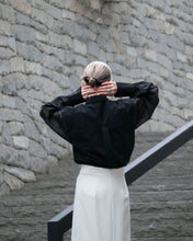画像をギャラリービューアに読み込む, Organdie sleeve shirt - Black -