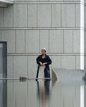 画像をギャラリービューアに読み込む, Double breasted orver coat - Black -