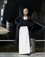 画像をギャラリービューアに読み込む, Double breasted orver coat - Black -