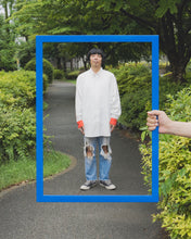 画像をギャラリービューアに読み込む, 【予約販売】コットンガーゼボタンダウンシャツ - ホワイト×レッド -