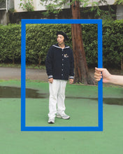 画像をギャラリービューアに読み込む, 【予約販売】セーラーカラーウールスタジャン - ネイビー -