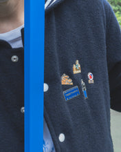 画像をギャラリービューアに読み込む, 【予約販売】セーラーカラーウールスタジャン - ネイビー -