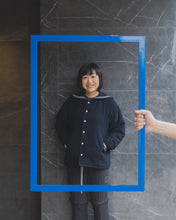 画像をギャラリービューアに読み込む, 【予約販売】セーラーカラーウールスタジャン - ネイビー -