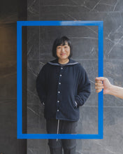 画像をギャラリービューアに読み込む, 【予約販売】セーラーカラーウールスタジャン - ネイビー -