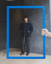 画像をギャラリービューアに読み込む, 【予約販売】セーラーカラーウールスタジャン - ネイビー -