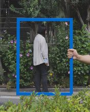 画像をギャラリービューアに読み込む, 【予約販売】コットンガーゼボタンダウンシャツ - ライトグレー×サックス -