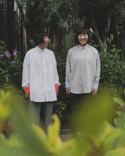 画像をギャラリービューアに読み込む, 【予約販売】コットンガーゼボタンダウンシャツ - ホワイト×レッド -