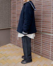 画像をギャラリービューアに読み込む, 【予約販売】セーラーカラーウールスタジャン - ネイビー -