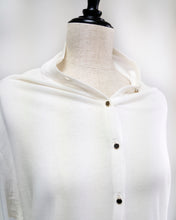 画像をギャラリービューアに読み込む, Cotton chiffon versatile cardigan