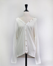 画像をギャラリービューアに読み込む, Cotton chiffon versatile cardigan