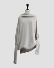 画像をギャラリービューアに読み込む, Asymmetry dolman sleeve knit