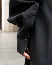 画像をギャラリービューアに読み込む, Tailored collar long dress - Black -