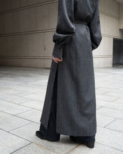 画像をギャラリービューアに読み込む, Tailored collar long dress - Melange gray -