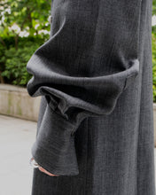 画像をギャラリービューアに読み込む, Tailored collar long dress - Melange gray -
