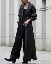 画像をギャラリービューアに読み込む, Tailored collar long dress - Melange gray -