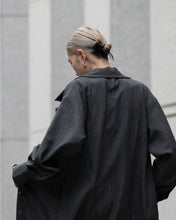 画像をギャラリービューアに読み込む, Tailored collar long dress - Melange gray -