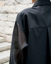 画像をギャラリービューアに読み込む, Organdie sleeve shirt - Black -