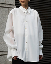 画像をギャラリービューアに読み込む, Organdie sleeve shirt - White -