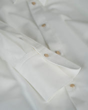 画像をギャラリービューアに読み込む, Organdie sleeve shirt - White -