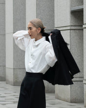 画像をギャラリービューアに読み込む, Organdie sleeve shirt - White -