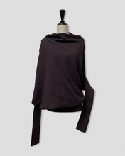 画像をギャラリービューアに読み込む, Asymmetry dolman sleeve knit