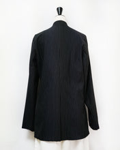 画像をギャラリービューアに読み込む, 【予約商品】Stripe collarless jacket
