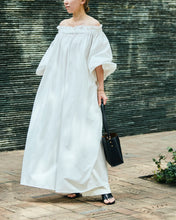 画像をギャラリービューアに読み込む, 【予約商品】MeisMe × Atsuko Fujita Cotton gathered puff dress
